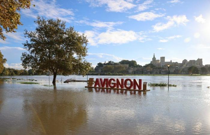 dans le Vaucluse les débits commencent à baisser, circulation très perturbée ce matin à Avignon