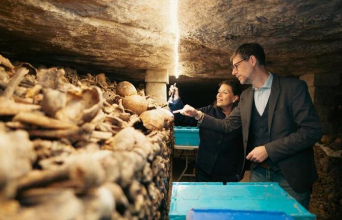 Ces restaurateurs et chercheurs au chevet des morts dans les catacombes de Paris