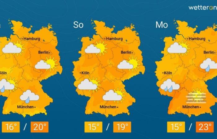 Météo sur 14 jours : les maximums continuent de dominer