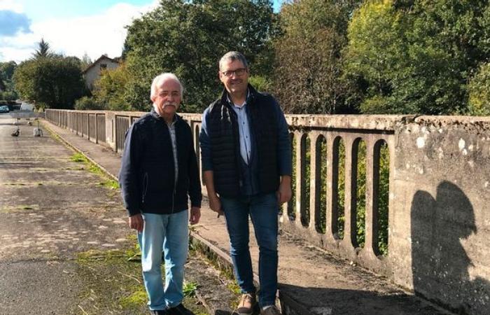 The Roudières Bridge soon to be banned between Boussac-Bourg and Saint-Silvain-Bas-le-Roc