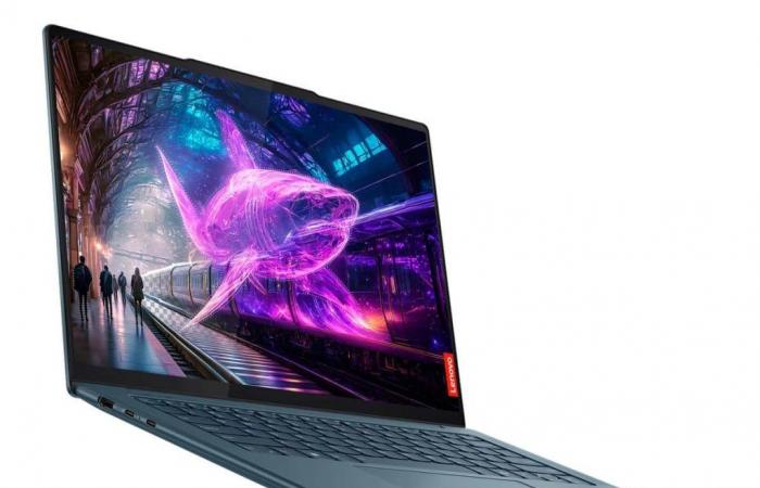 Lenovo Yoga Pro 7 14AHP9 (83E3000CFR), PC portable multimédia Bleu 14″ 2.5K, facile à transporter, performant AMD Ryzen 7 8845HS – LaptopSpirit