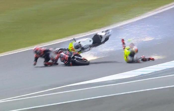 Le sprint à Phillip Island a été marqué par des accidents, voici l’état des lieux