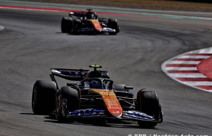 Formule 1 | Norris bat Verstappen pour mettre McLaren F1 en pole à Austin