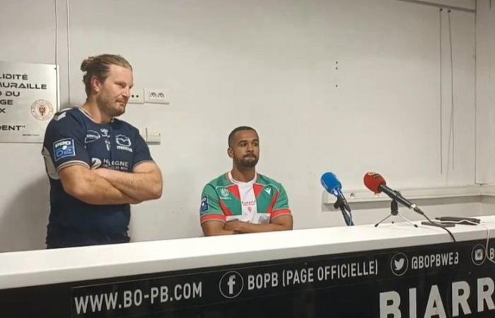 quand un joueur du SU Agen devient le traducteur d’un joueur de Biarritz en conférence de presse