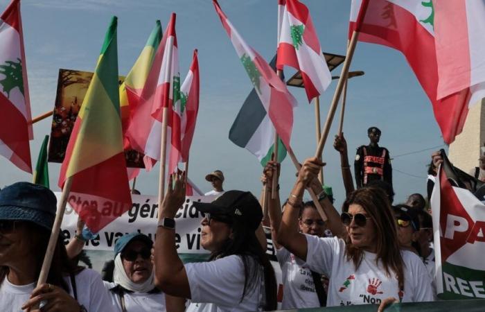 manifestation à Dakar contre l’offensive israélienne au Liban