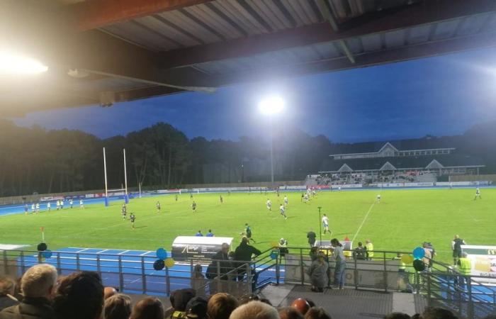 une légère panne interrompt le match entre le Rugby Club Bassin d’Arcachon et Marmande