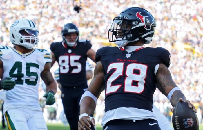 Les Texans utilisent trois revirements des Packers pour une avance de 19-14 à la mi-temps