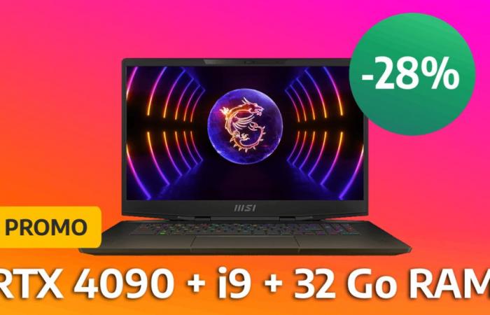 Ce monstrueux ordinateur portable gamer doté d’une RTX 4090 et d’un Core i9 est à -28% chez la Fnac !