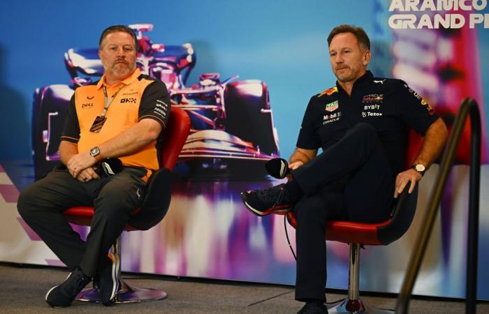 Max Verstappen prend clairement position sur le chef de McLaren, Zak Brown, alors que la tricherie se poursuit avant le Grand Prix des États-Unis.