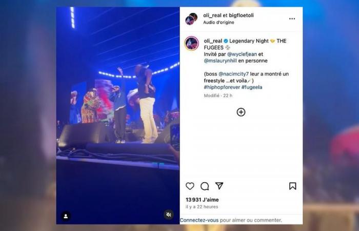 le rappeur Oli monte sur scène avec Lauryn Hill et Wyclef Jean