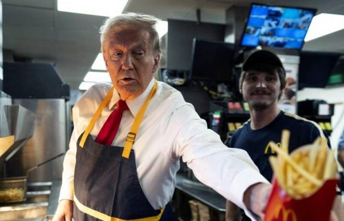 Trump joue le rôle d’un employé de McDonald’s dans l’opération Harris