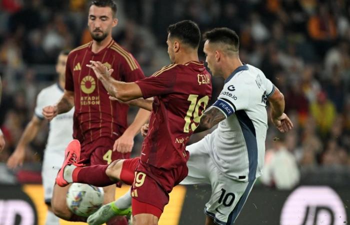 Match de football de Serie A : Roma contre Inter Milan-Xinhua