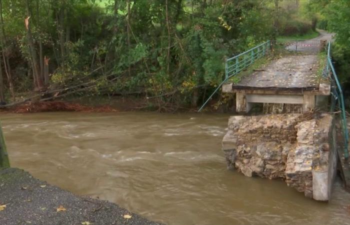 pont coupé en deux, barrage fissuré… Les infrastructures mises à rude épreuve avec les intempéries