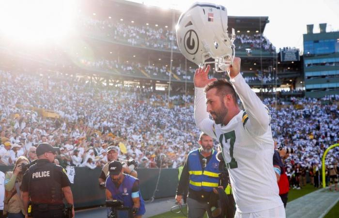 Les fans des Packers accueillent le nouveau botteur Brandon McManus au Lambeau Field et sur les réseaux sociaux après son panier gagnant