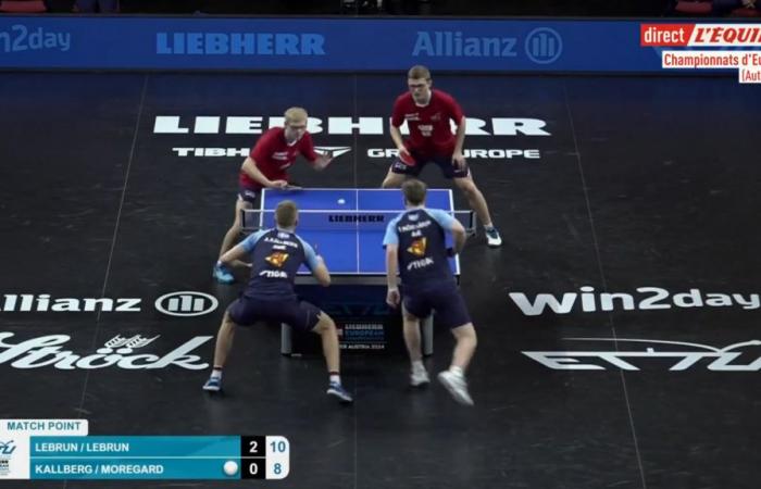 Félix et Alexis Lebrun champions d’Europe de tennis de table, deux mois après leurs médailles olympiques