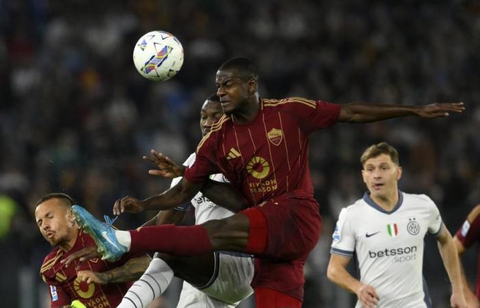 Match de football de Serie A : Roma contre Inter Milan-Xinhua