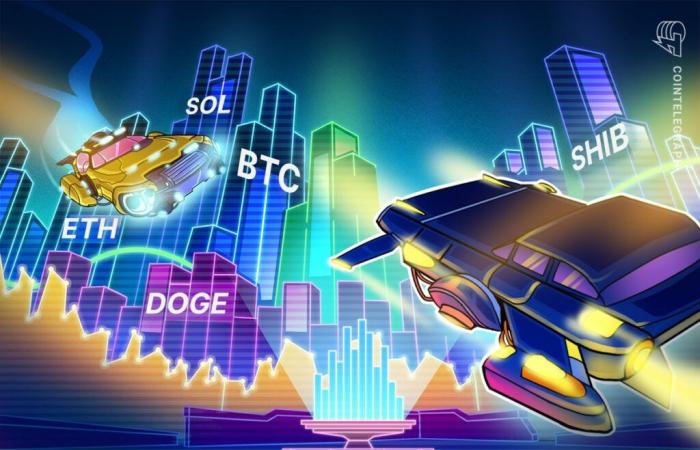 Une hausse du prix du Bitcoin au-dessus de 70 000 $ pourrait suralimenter ETH, SOL, DOGE et SHIB