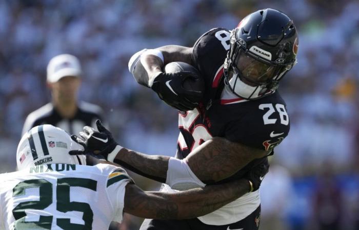 Les deux revirements des Packers donnent aux Texans une avance de 10-7