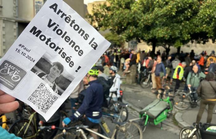 Une minute de silence à la mémoire de Paul Varry, le cycliste tué par un automobiliste à Paris