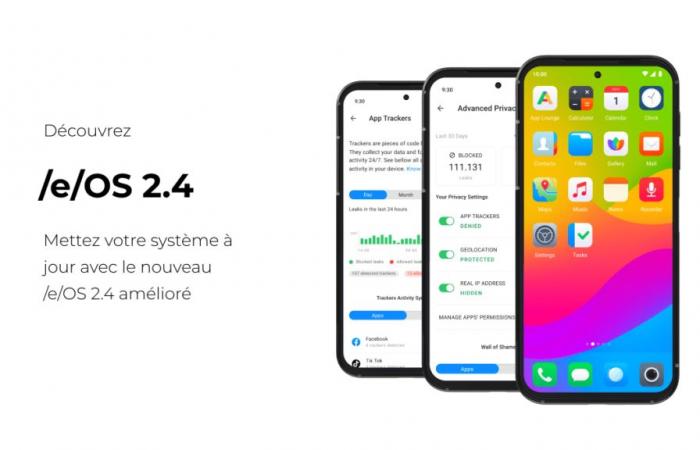 À quoi s’attendre de la mise à jour /e/OS 2.4