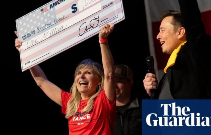 Théories du complot et chèque d’un million de dollars : une soirée au concours électoral surréaliste d’Elon Musk