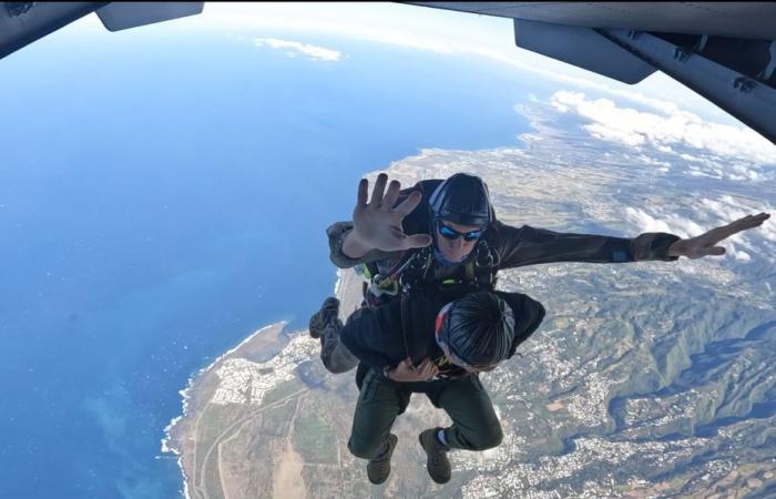 Mon saut en tandem au dessus de La Réunion avec les parachutistes du 2ème RPIMa