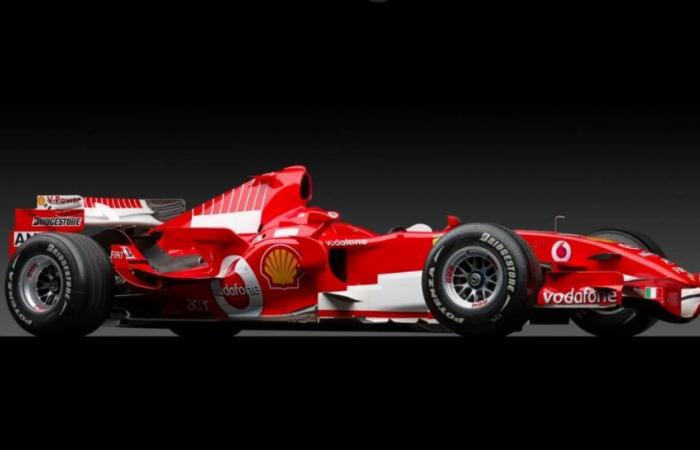 La dernière voiture de F1 de Michael Schumacher chez Ferrari est à vendre