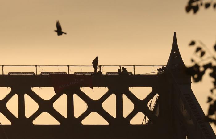 Coup d’oeil au pont Jacques-Cartier