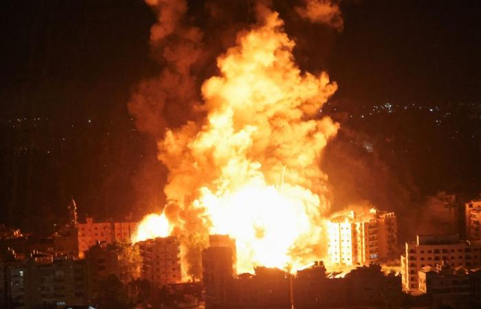 Intenses bombardements israéliens sur la banlieue sud de Beyrouth