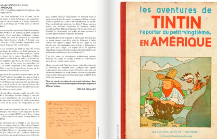 Un signé “Tintin en Amérique” vendu 191 000 euros