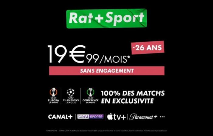 La fabuleuse nouvelle offre de Canal + : l’offre RAT+SPORT !