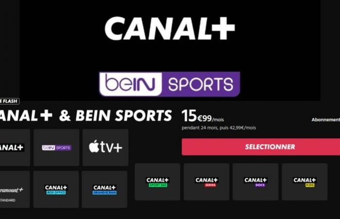 Canal+ lance une vente flash à moins de 20 € par mois, avec Apple TV+ et beIN SPORTS