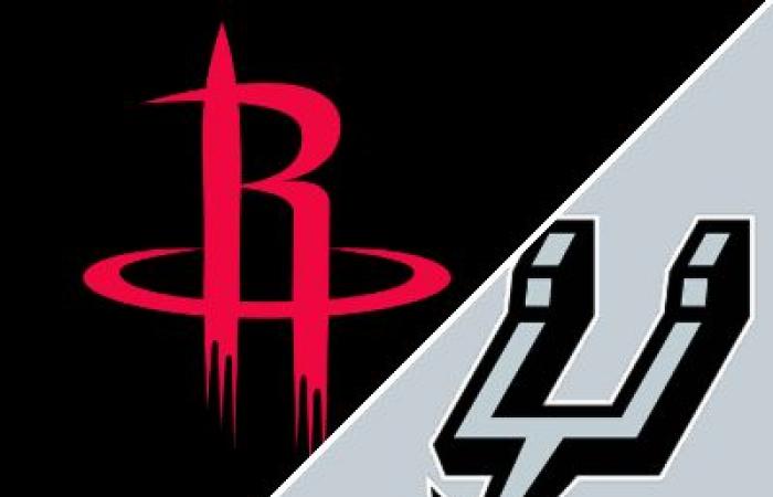 Spurs 109-106 Rockets (26 octobre 2024) Récapitulatif du match