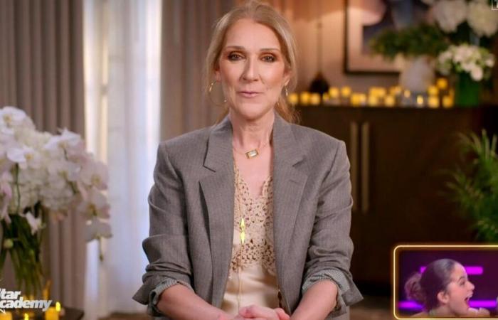 Message de Céline Dion aux candidats de la “Star Academy”.