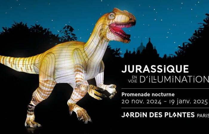 L’exposition Jurassic En Voie d’Illumination en partenariat avec BFMTV & BFM Paris Île-de-France