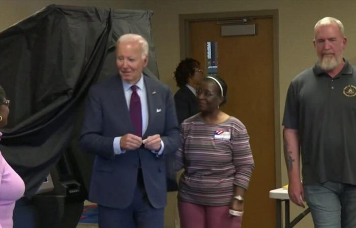 Le président Joe Biden a voté tôt dans le Delaware