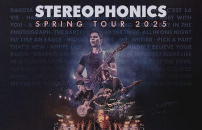 Stereophonics en concert au Zénith de Paris en avril 2025