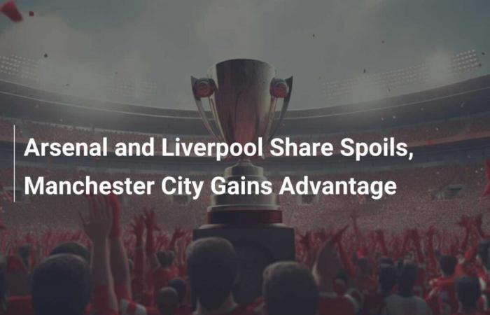 Arsenal et Liverpool se partagent les points, Manchester City prend l’avantage