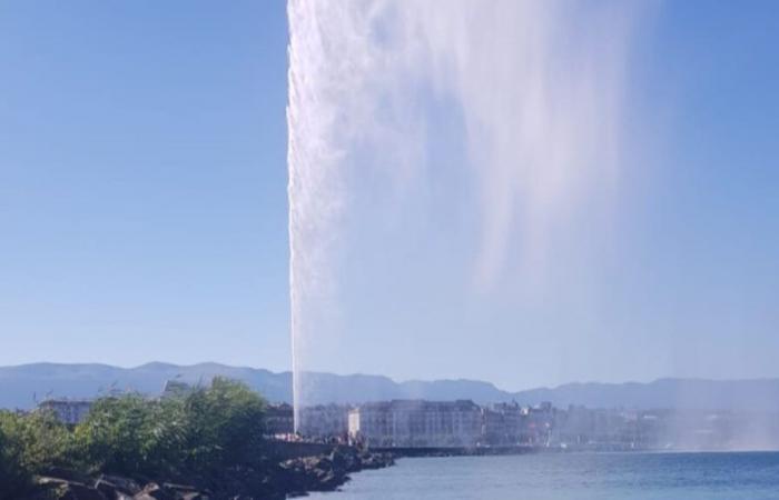 pourquoi le jet d’eau est-il arrêté ?