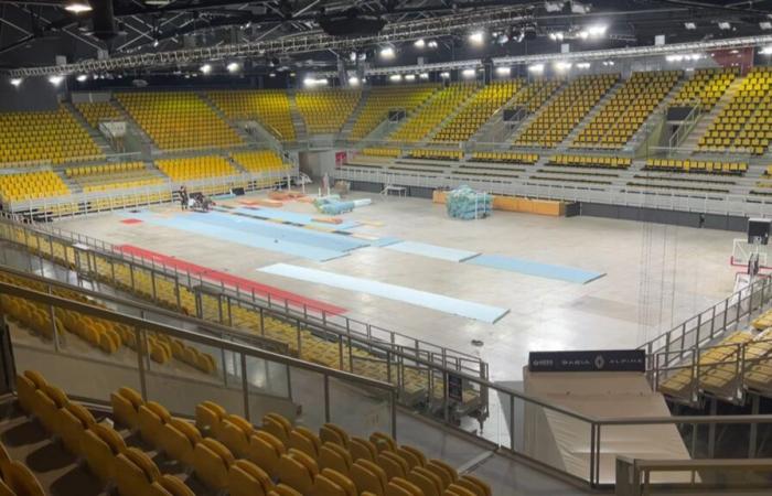 le Rhénus se transforme pour accueillir un match de l’ATH, équipe féminine de handball