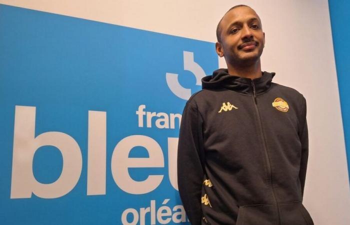 Lamine Kébé, coach of Orléans Loiret Basket, before the derby against ADA Blois