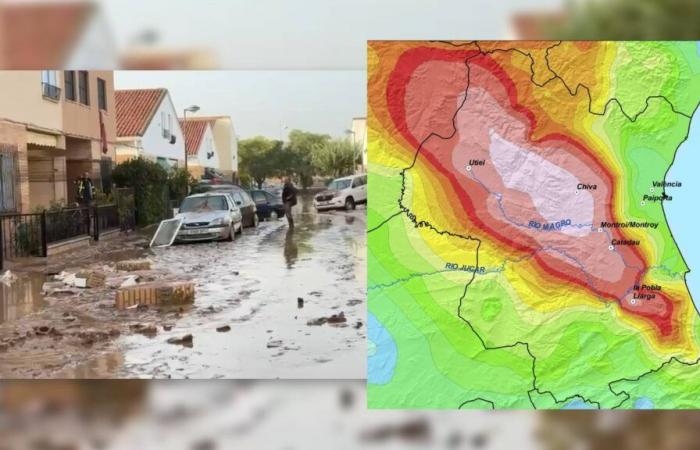 Cela a été son passage catastrophique à travers Valence, cartes et vidéos