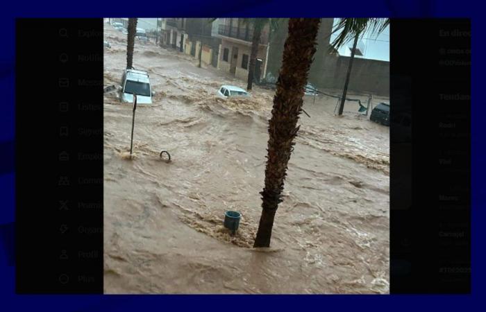 les transports dans le sud-est de l’Espagne paralysés par des pluies torrentielles