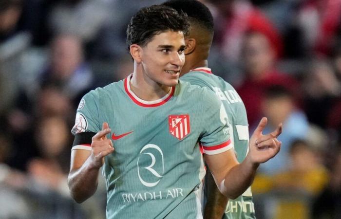 Julián Álvarez a marqué un doublé et sauvé l’Atlético d’un échec en Copa del Rey :: Olé