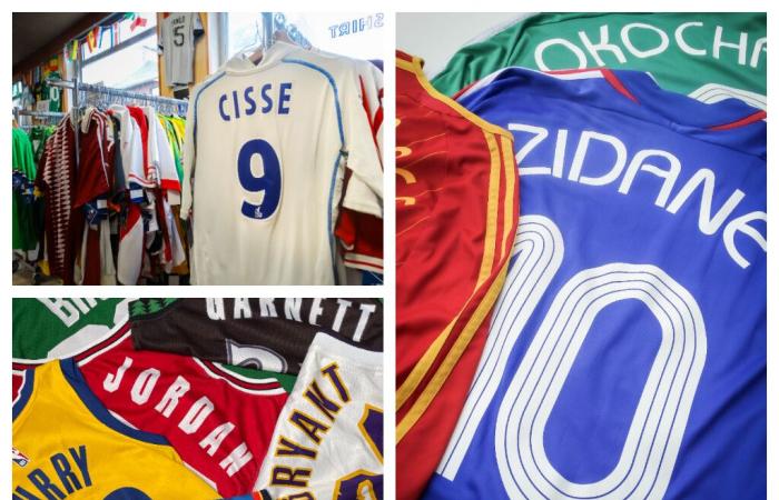 Ces maillots cultes de football et de basket seront vendus au centre commercial Muse à Metz