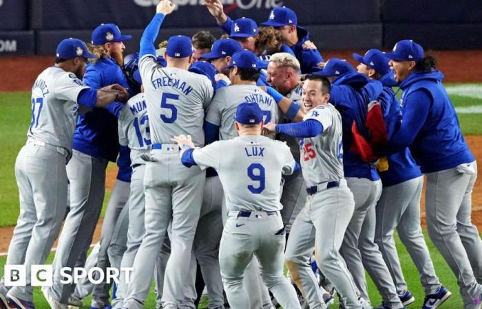 Les Dodgers battent les Yankees pour remporter la Série mondiale lors du cinquième match à New York