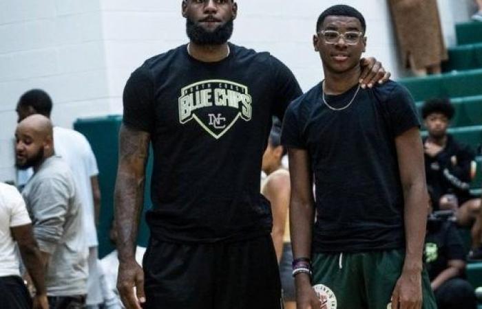 Et si LeBron James jouait aussi avec Bryce, le petit frère de Bronny • Basket USA