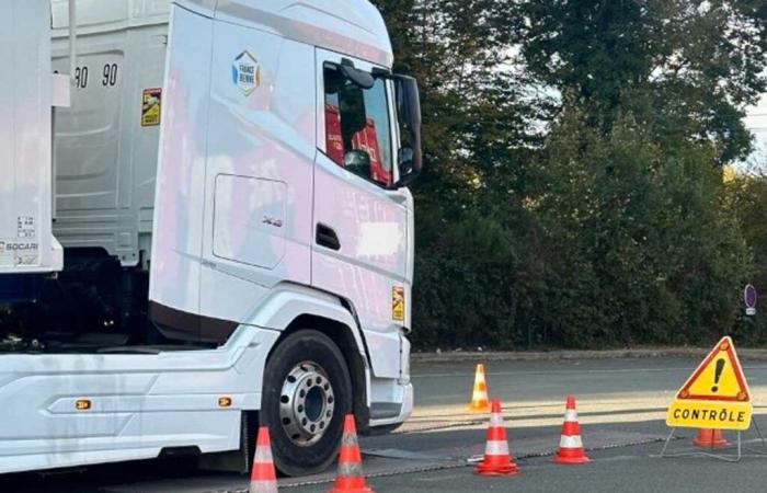 contrôle des poids lourds sur la N31