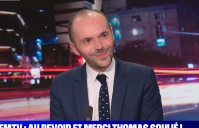 Le journaliste politique Thomas Soulié fait ses adieux à BFMTV