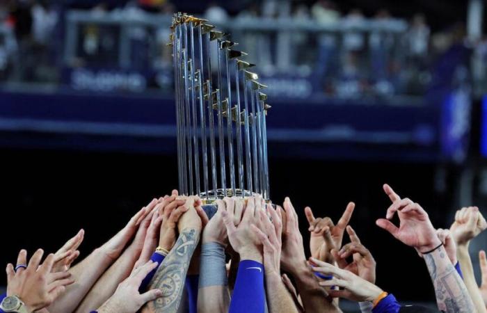 le titre des Los Angeles Dodgers contre les New York Yankees lors des World Series